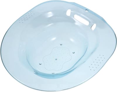 Zitbad Basin - Postpartum Kom - Persoonlijke Hygiëne - Antislip Ontwerp - 395 x 365 cm - Blauw