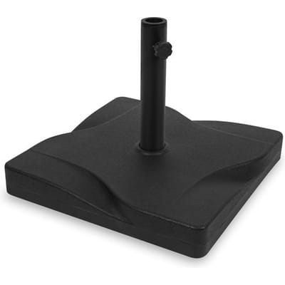 VONROC Parasolvoet – 20 kg – 42 x 42 x 8 cm – Zwart