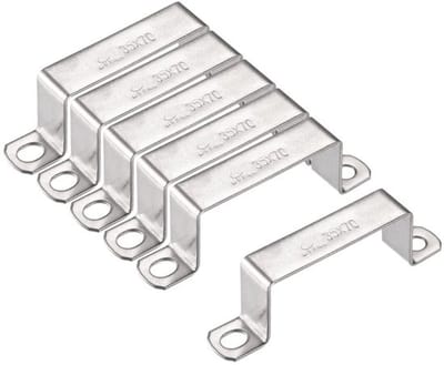 Dailygoods- Connectorbeugel 6 Stuks - U-vormige Beugel - Roestvrij Stalen Buisbandklem - Heavy Duty Klemmen - Corrosiebestendig - Duurzaam Materiaal