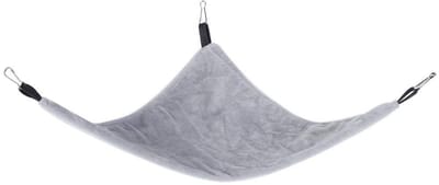 Dailygoods- Hangmat voor kleine huisdieren - Driehoekige Hangmat - Canvas - Eenvoudig te installeren - Slijtvast - Afmetingen 40x19x1 cm - Dierenhangm