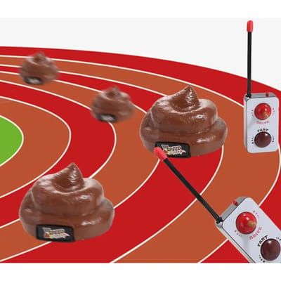 360 Roterende Afstandsbediening Poep Simulatie Scheet Geluid Poep Truc Bewegend Interessante Poep Grap Speelgoed Volwassene Brown brown
