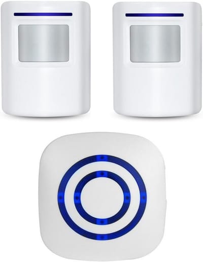 Draadloos Oprit Alarm met Bewegingssensor - Infrarood Ingangsdetector met Plug-in Ontvanger en 2 Sensoren