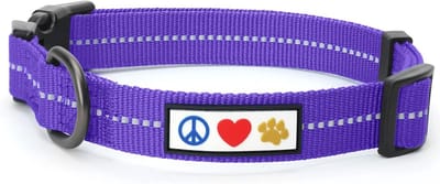 Reflecterende Halsband voor Kleine Honden | Verstelbare en Duurzame Hondenhalsband | Ideaal voor Training en Zichtbaarheid | Gerecycled Materiaal