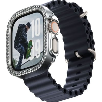 PanzerGlass Bling Bumper voor de Apple Watch Ultra / Ultra 2 / Ultra 3 - 49 mm - Silver