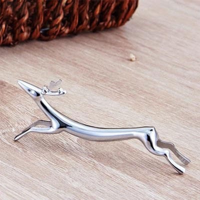 Porte-baguettes mignon en métal en forme de chien, porte-baguettes créatif en forme de cerf, vaisselle japonaise, oreiller pour baguettes, porte-couteau et fourchette gray