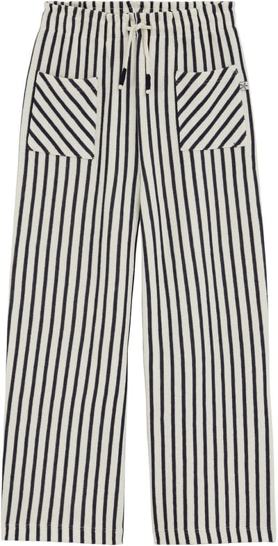 WE Fashion Meisjes wide leg broek met streep