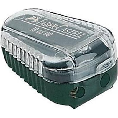 Faber-Castell stiftslijper 186600, wigvorm, voor TK stiften 2/3,5 mm, kunststof groen/transparant