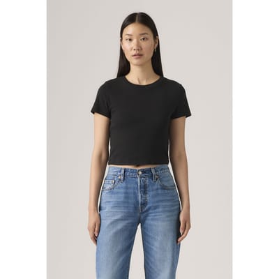Levi's Essential Sporty Tee Size: S | T-Shirts Outlet | Dames | Zwart