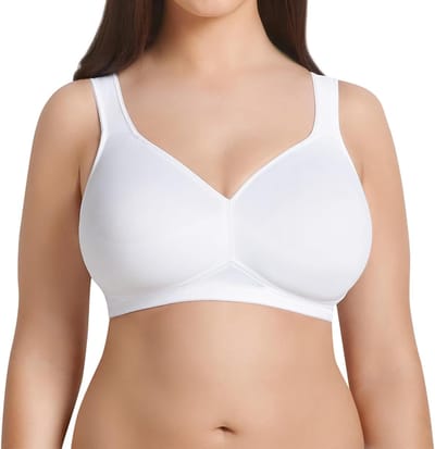 Voorgevormde Soft Twin Beugelvrije BH Dames - Ademend Microvezel - Maat 90C
