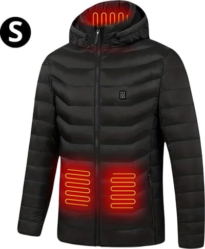 Bovista Verwarmde Jas - Heating Jacket - Thermo Jas - Elektrische Kleding - Jas Met Verwarming - Met Capuchon - Dames & Heren - Maat S