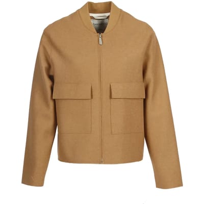 Dames gebreide leren jas Oakwood Stella