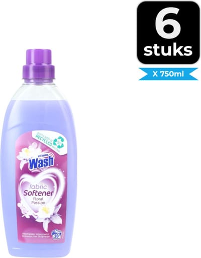At Home Wasverzachter Floral Passion 750 ml - Voordeelverpakking 6 stuks