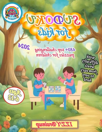 Sudoku Puzzelboek - Kinderspel Logica - Hersenen Trainen - 480+ Uitdagingen - 9x9 - Gekleurd