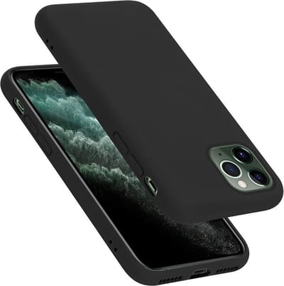 Cadorabo Hoesje geschikt voor Apple iPhone 11 PRO MAX in LIQUID ZWART - Beschermhoes gemaakt van flexibel TPU silicone Case Cover