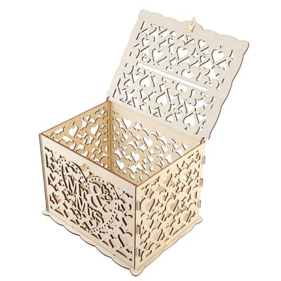 Dailygoods- Kaartenbakje Houten - Bruiloft Envelopdoos - Geld/Ansichtkaarten Doos - Decoratieve Geschenkdoos - Duurzaam Design - Eenvoudige Installatie - Enveloppenbox