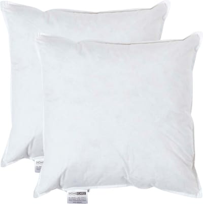 Homescapes kussenvullingen set van 2 – 45×45 cm – eendenveren binnenkussens – OEKO-TEX® katoen – RDS-gecertificeerd – wasbaar