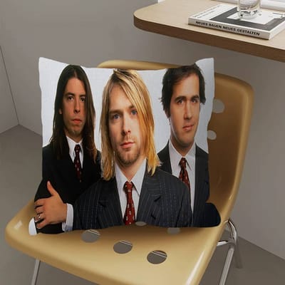 A-N-Nirvana-Groupe de Rock Housse de Coussin Housse de Coussin de Canapé Décoration de Pièce de Maison Cadeau pour Enfant 50x50cm