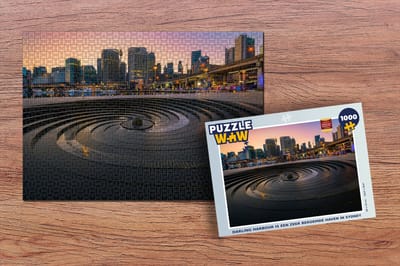 Puzzel Darling Harbour is een zeer beroemde haven in Sydney - Legpuzzel - Puzzel 1000 stukjes volwassenen