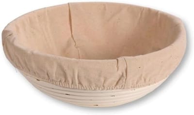 Ronde Gistingsmand voor Brood- en Pizzadeeg – Ø22 cm, Naturel, Duurzaam Rotan