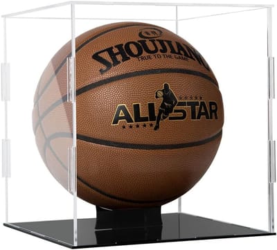 Transparante Acryl Vitrine voor Basketbal, Honkbal, Hockey en Voetbal