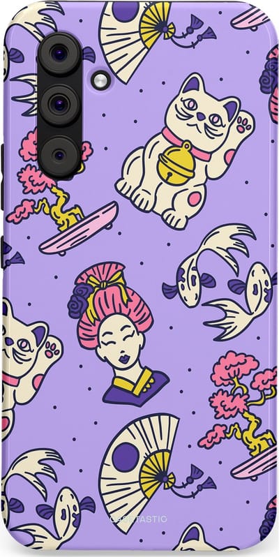 Casetastic Hoesje Geschikt voor Samsung A54 (5G) - Stijlvolle Beschermende Duo-layer Case - Bonsai