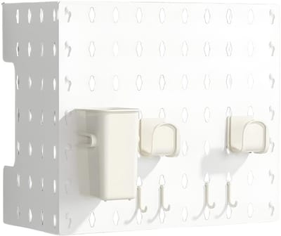 Dailygoods- Gasboiler Afschermingsafdekking - Stevig Opbergrek - Pegboard Ontwerp - Georganiseerde Wandbediening - Metalen Gereedschapsopslag - Eenvoudige Installatie
