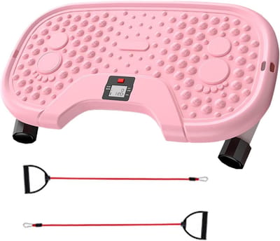 Stepperapparaat - Twist Stepper Been Trainers - Thuis Fitness - Hydraulische Dampingstechniek - 42 kg - Roze