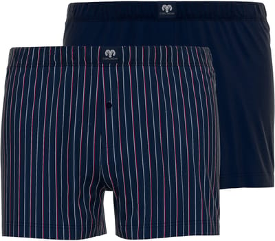 CECEBA Daytona 2-pack wijde Heren Boxershorts - Blauw
