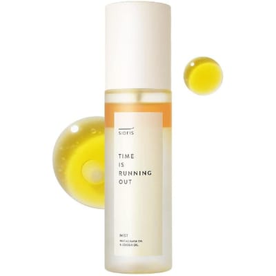 sioris Time Is Running Out Mist 100ml , Biologische En Vegan Gezichtsspray Voor Gevoelige Huid, Jojobaolie Voor Vochtinsluiting, Verrijkt Met Citruswater beige