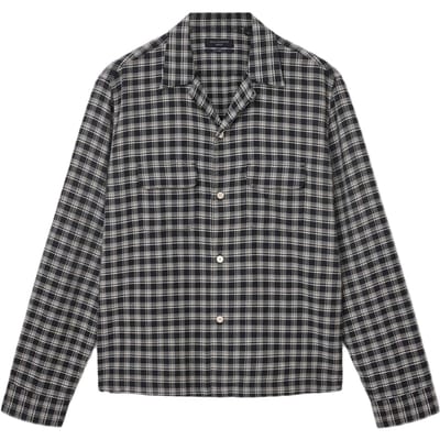 AllSaints Horton Ls Shirt Salem Black Taglia: XS | Camicie Casual Outlet | Uomo | Nero