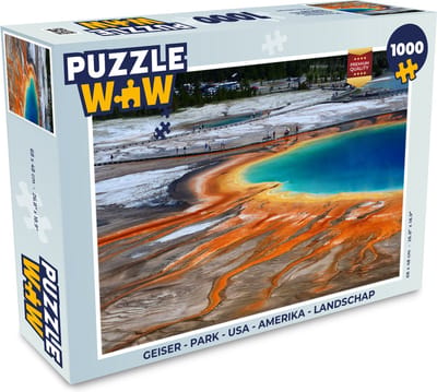 Puzzel Geiser - Park - USA - Amerika - Landschap - Legpuzzel - Puzzel 1000 stukjes volwassenen
