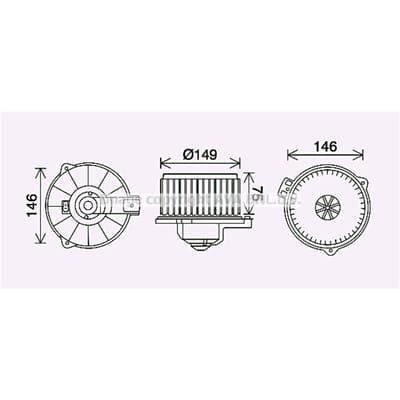 Interieurventilator AVA COOLING TO8735