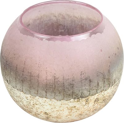 Theelichth convex ro Katica XL roze