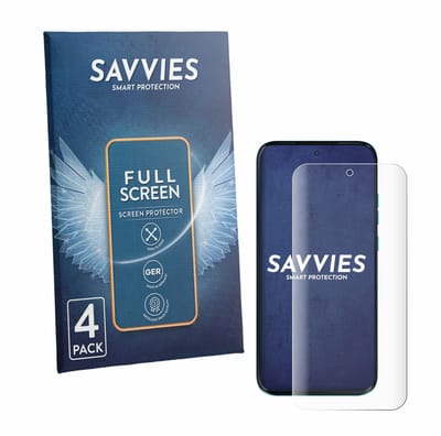 Savvies - Screenprotector voor Motorola Moto G87 - Folie Beschermfolie transparant volledig dekking 4 Stuks