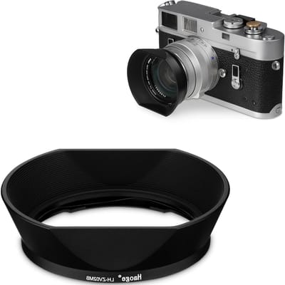 Vierkante metalen lenskap voor Voigtlander Nokton 35mm f/1.4 II en Carl Zeiss Biogon T* 35mm f2 ZM, ideaal voor fotografie en bescherming van lenzen