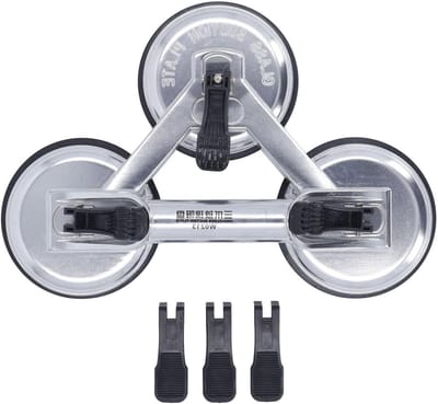 Professionele Drievoudige Zuignap Lifter voor Glas, Rubber en Aluminium – Ergonomisch Ontwerp voor Enthousiastelingen en Klusprojecten