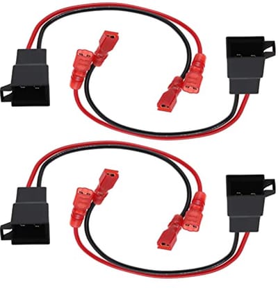 Auto Speaker Adapter Plug Lead Connectors 15Cm - 4 Stuks