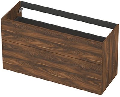 INK - Onderkast 2L A-sym Decor Tbv Grepen - 1200x450x650 Mm - Noten