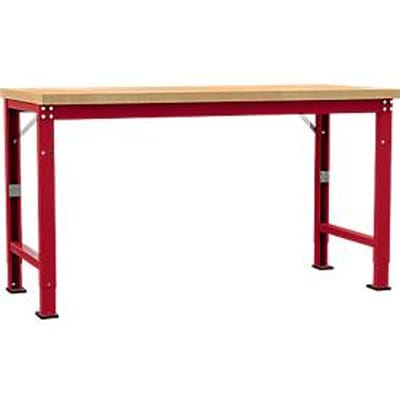Manuflex werkbank Profi speciaal, tafelblad multiplex, 1750 x 700 mm, robijnrood