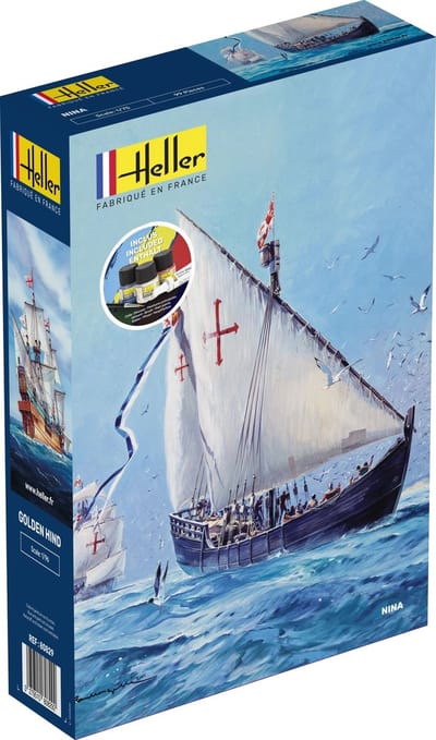 Heller Modelbouwpakket Schepen - 56815 NINA Ship - Starter Kit Plastic - 1:75 - Modelbouw