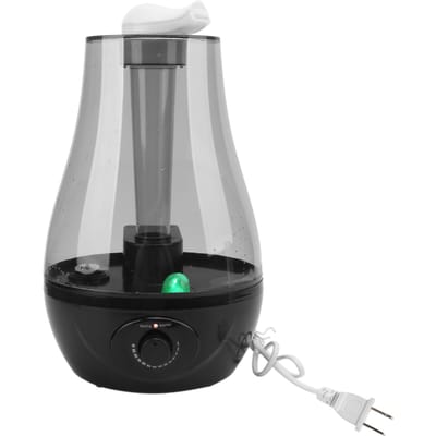 Luchtbevochtiger 3L Grote Capaciteit Dubbele Spray met LED-lamp Luchtbevochtiger Verstuiver voor Huisdier Huishouden gray