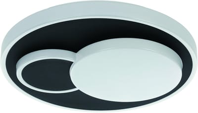 EGLO Lepreso Plafondlamp - LED - 38.5 cm - Wit|Zwart