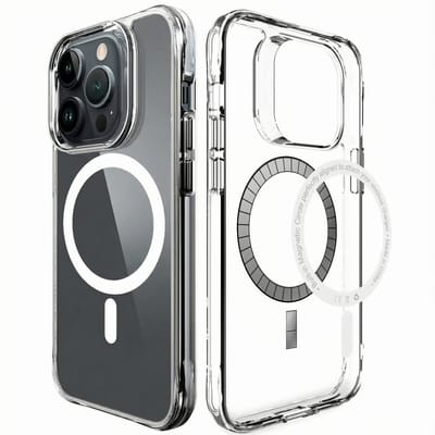 imoshion Hoesje - Geschikt voor iPhone 14 Pro Max - geschikt voor MagSafe case - Transparant