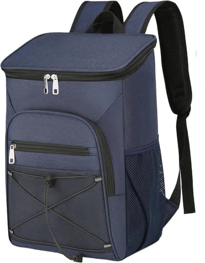 Grote geïsoleerde koeltas rugzak 30L - Waterdichte picknicktas voor strand, camping en BBQ