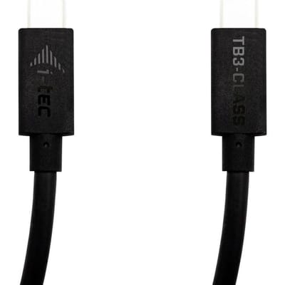 i-tec TB3CBL150CM USB-C-kabel Thunderbolt 3 USB-C stekker 1.50 m Zwart