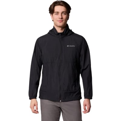 Columbia Loop Basin Windbreaker Jacket, Mannen, Zwart, Jasje, maat: L
