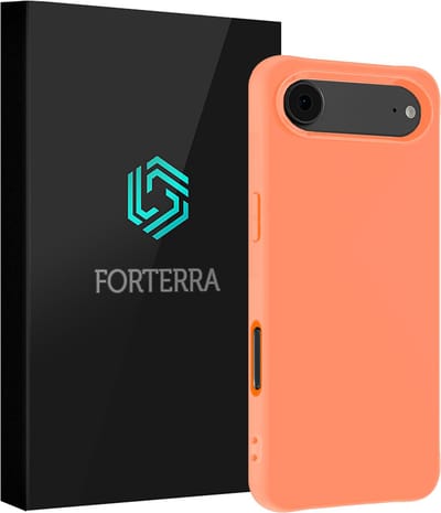 Hoesje Geschikt voor Apple iPhone Air - Sterk & Shockproof - Siliconen Case - Hoes Cover - Perzik