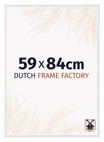Fotolijst 59x84 cm - Kunststof - Wit Hoogglans - Angers
