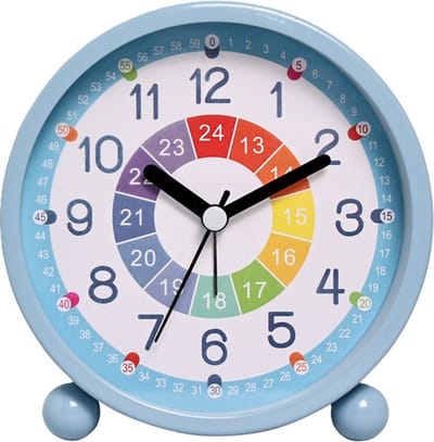 West Watches Kinderwekkertje Alarmklok Ik leer klok kijken Small – klok kinderen - analoog – backlight blauw