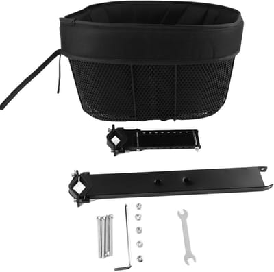 Fietsmand Huisdier - Draagmand Kat - Veilig Vervoer - Inclusief Veiligheidsgordel - Tot 7.5 kg - Zwart